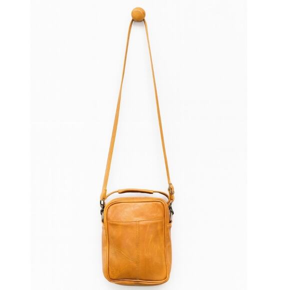 Frye Carmel Brown Genuine Leather Boho Satchel Small Anti Theft  Crossbody Bag - Picture 2 of 15